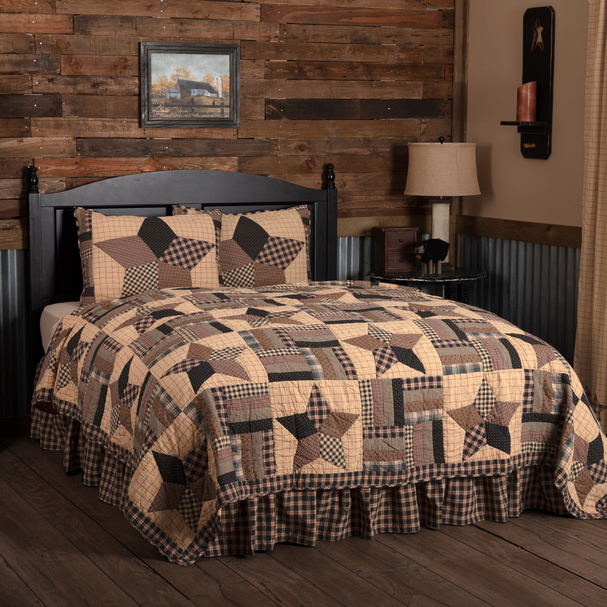 Bingham Star 5 Piece Quilt Set