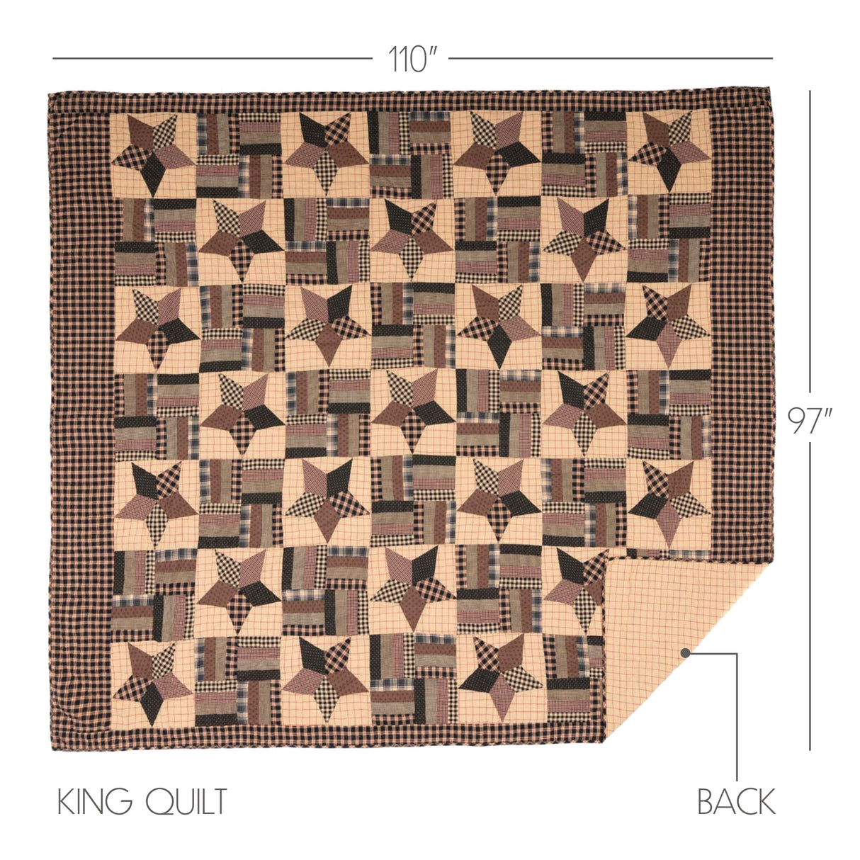 Bingham Star 5 Piece Quilt Set