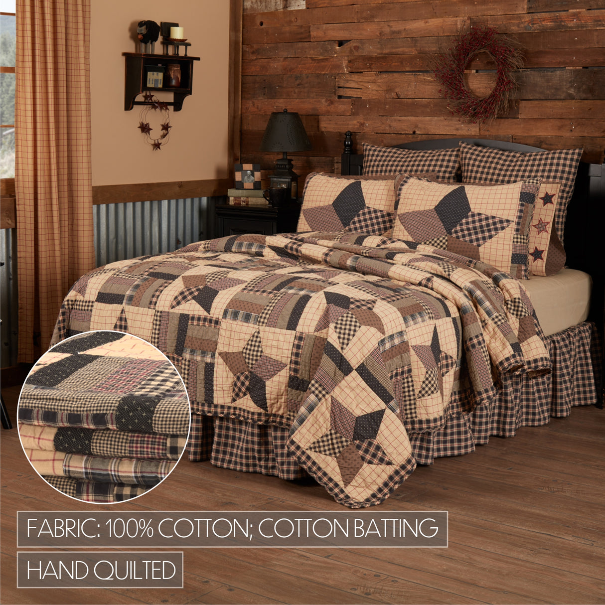 Bingham Star 5 Piece Quilt Set