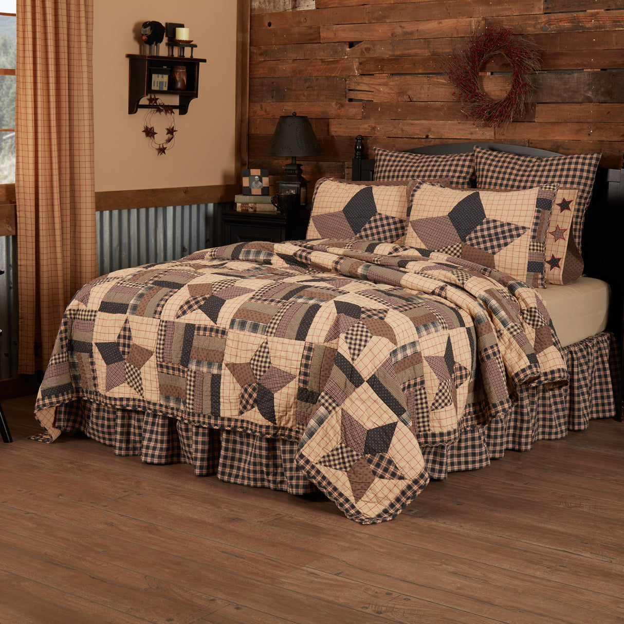 Bingham Star 5 Piece Quilt Set