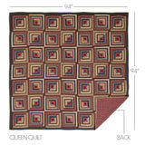 Braxton 5PC Navy Bedding Set Luxury King (1 Quilt, 2 Shams, 2 Pillowcases)