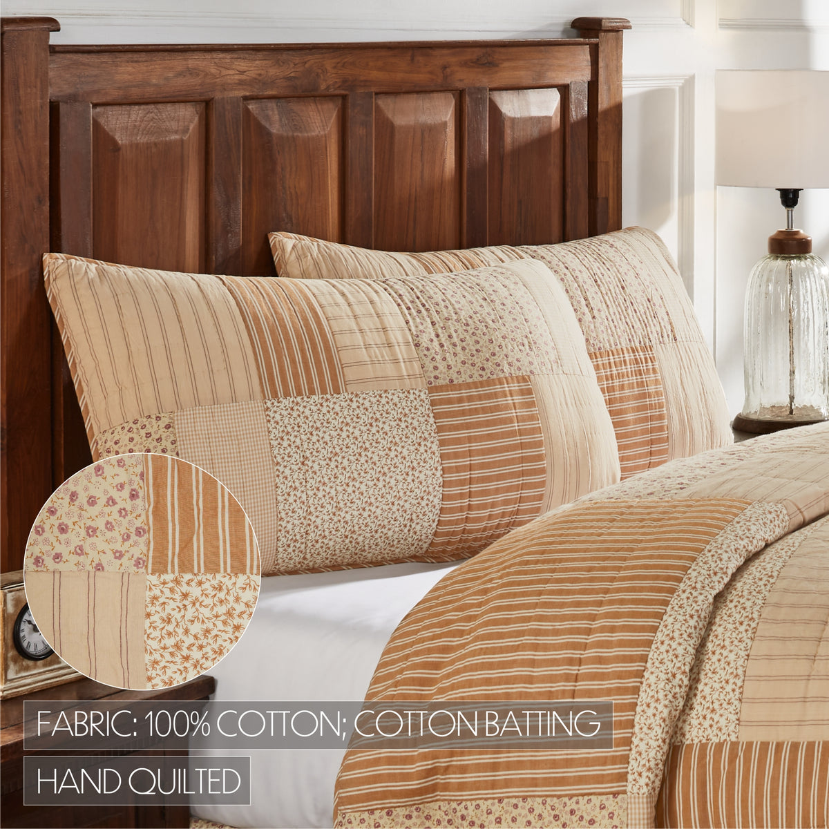 Camilia 4PC Gold Bedding Set King (1 Quilt, 2 Shams, 1 Bedskirt)