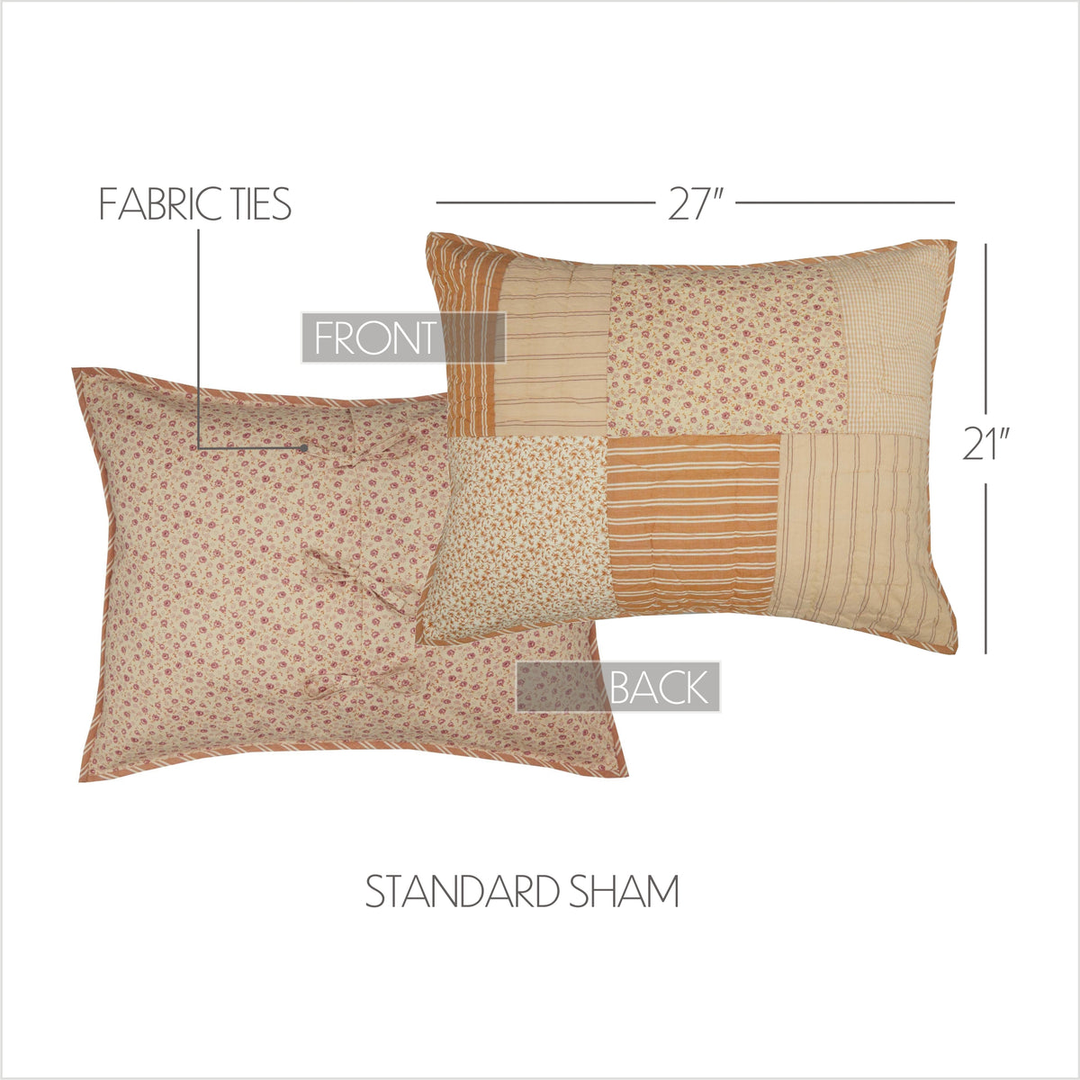 Camilia 4PC Gold Bedding Set Queen (1 Quilt, 2 Shams, 1 Bedskirt)