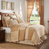 Camilia 5PC Gold Bedding Set Twin (1 Quilt, 2 Shams, 2 Pillowcases)