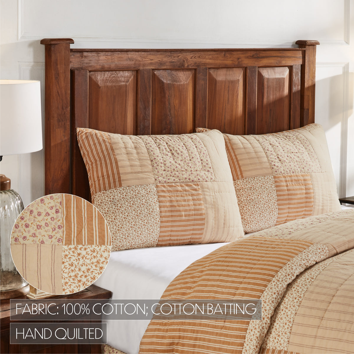 Camilia 5PC Gold Bedding Set Twin (1 Quilt, 2 Shams, 2 Pillowcases)