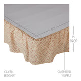 Camilia 6PC Gold Bedding Set Luxury King (1 Quilt, 2 Shams, 2 Pillowcases, 1 Bedskirt)