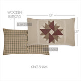 Cider Mill 4PC Khaki Bedding Set King (1 Quilt, 2 Shams, 1 Bedskirt)