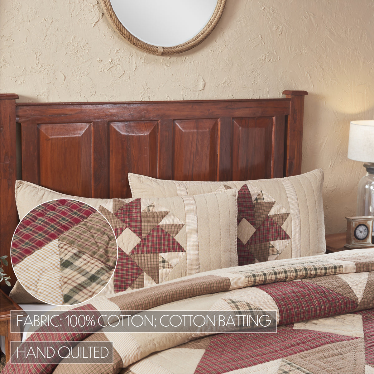Cider Mill 4PC Khaki Bedding Set King (1 Quilt, 2 Shams, 1 Bedskirt)