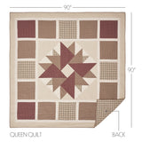 Cider Mill 5PC Khaki Bedding Set Queen (1 Quilt, 2 Shams, 2 Pillowcases)