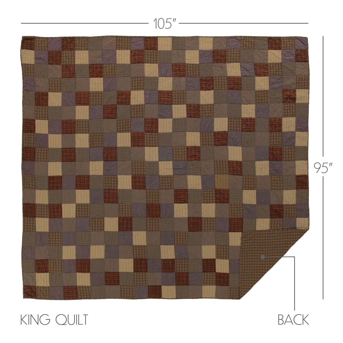 Cedar Ridge 4PC Cedar Green Bedding Set King (1 Quilt, 2 Shams, 1 Bedskirt)