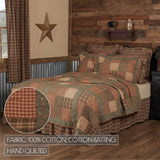 Crosswoods 5PC Dark Olive Green Bedding Set Queen (1 Quilt, 2 Shams, 2 Pillowcases)