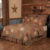 Crosswoods 5PC Dark Olive Green Bedding Set Twin (1 Quilt, 2 Shams, 2 Pillowcases)
