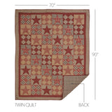 Dawson Star 4PC Khaki Bedding Set