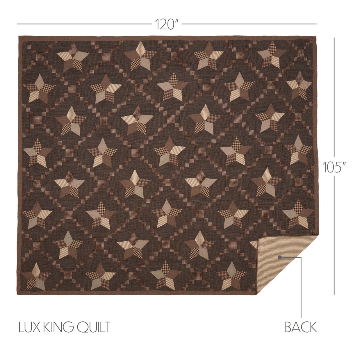 Farmhouse Star 3 Piece Quilt Set