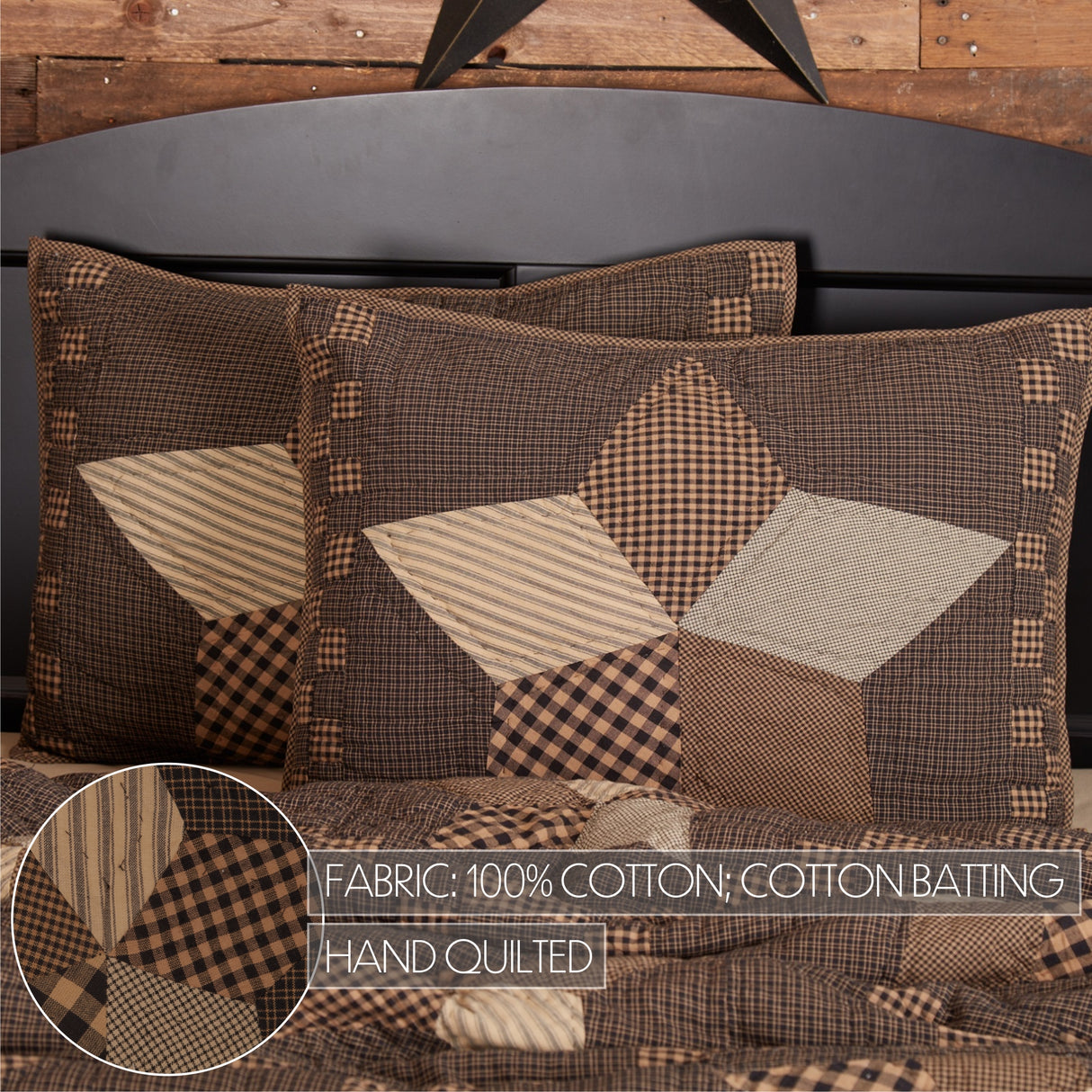 Farmhouse Star 3 Piece Quilt Set