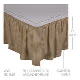Farmhouse Star 8PC Charcoal Bedding Set King (1 Quilt, 2 Shams, 2 Pillowcases, 1 Bedskirt, 2 Euros)