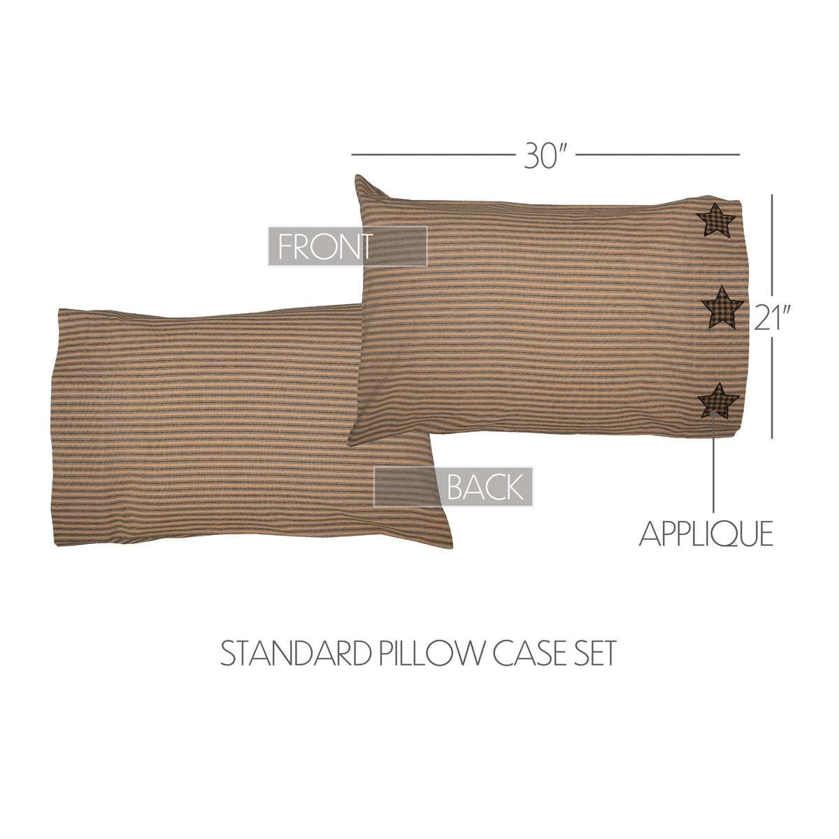 Farmhouse Star 8PC Charcoal Bedding Set Queen (1 Quilt, 2 Shams, 2 Pillowcases, 1 Bedskirt, 2 Euros)