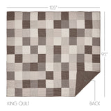 Florette 6PC Light Taupe Bedding Set King (1 Quilt, 2 Shams, 2 Pillowcases, 1 Bedskirt)