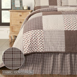 Florette 6PC Light Taupe Bedding Set Queen (1 Quilt, 2 Shams, 2 Pillowcases, 1 Bedskirt)