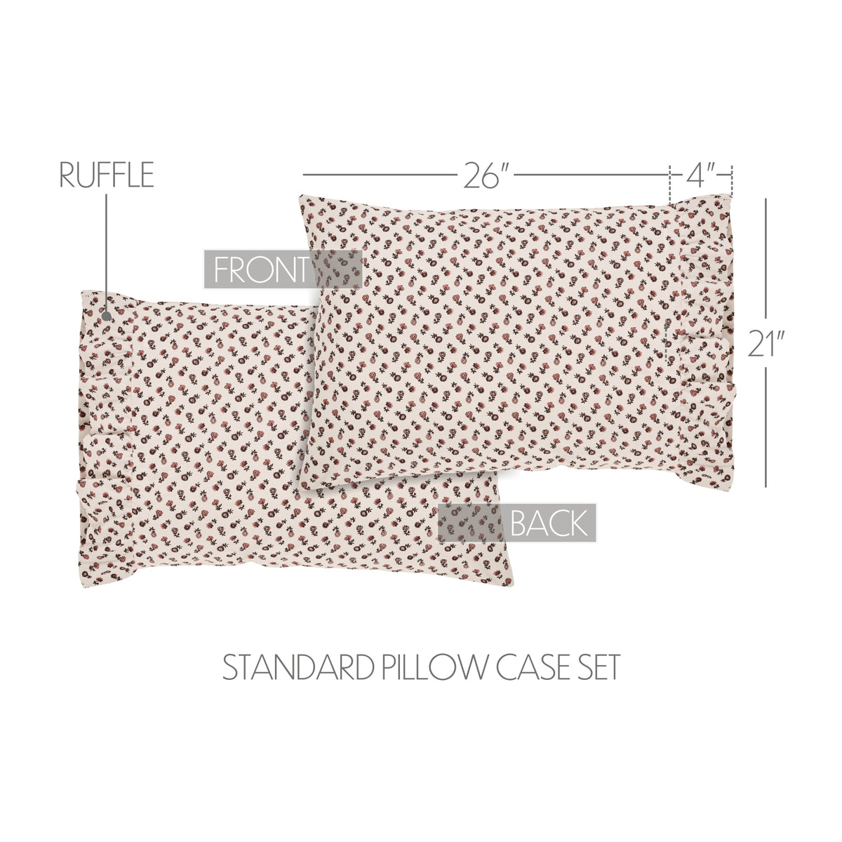 Florette 8PC Light Taupe Bedding Set Twin (1 Quilt, 2 Shams, 2 Pillowcases, 1 Bedskirt, 2 Euros)