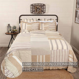 Grace 6PC Creme Bedding Set King (1 Quilt, 2 Shams, 2 Pillowcases, 1 Bedskirt)