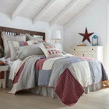 Hatteras 4PC Americana Red Bedding Set