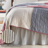 Hatteras 6PC Americana Red Bedding Set Luxury King (1 Quilt, 2 Shams, 2 Pillowcases, 1 Bedskirt)