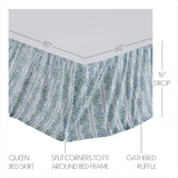 Jolie 4PC Basil Green Bedding Set Queen (1 Quilt, 2 Shams, 1 Bedskirt)
