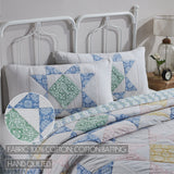 Jolie 5PC Basil Green Bedding Set King (1 Quilt, 2 Shams, 2 Pillowcases)