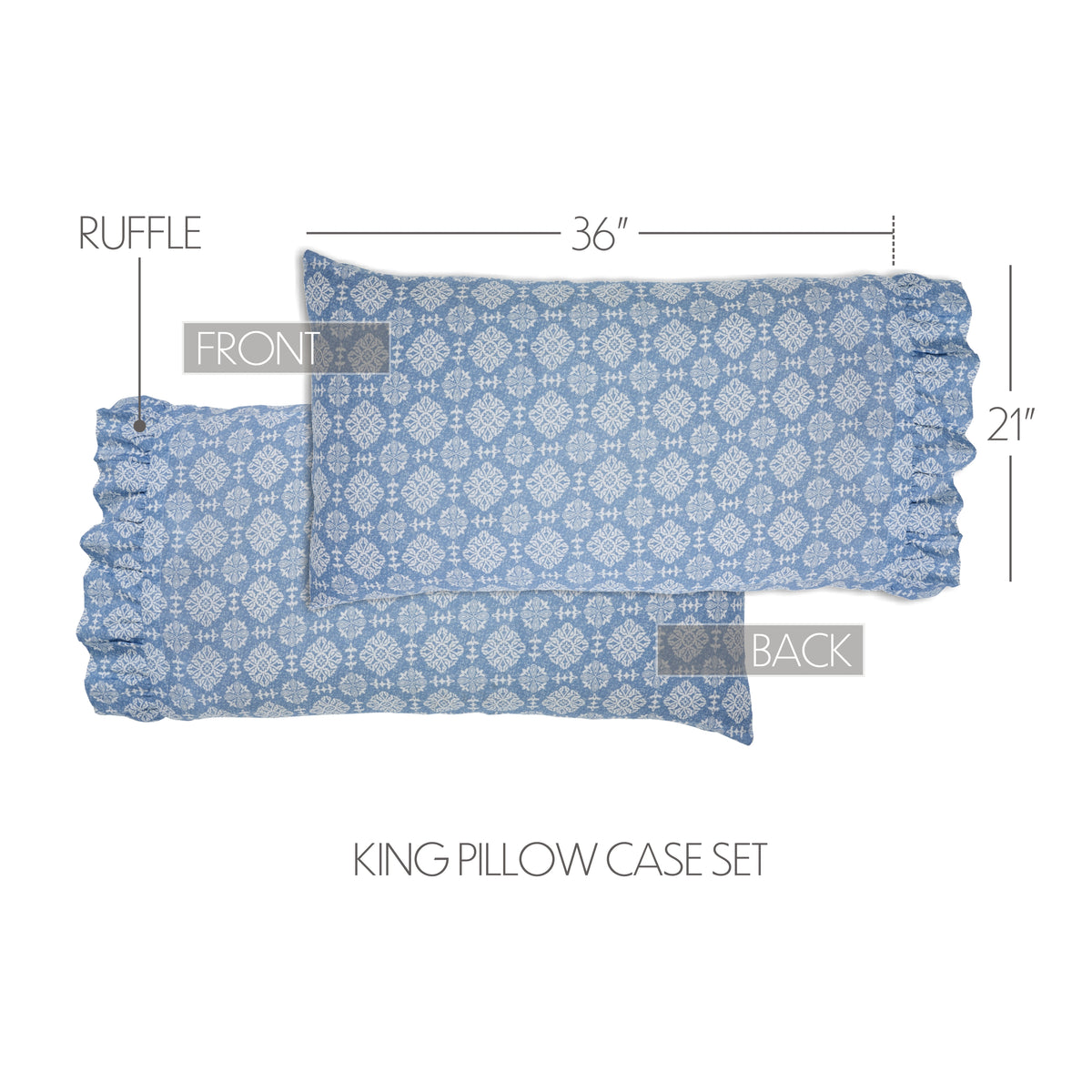 Jolie 6PC Basil Green Bedding Set King (1 Quilt, 2 Shams, 2 Pillowcases, 1 Bedskirt)