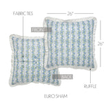 Jolie 8PC Basil Green Bedding Set Queen (1 Quilt, 2 Shams, 2 Pillowcases, 1 Bedskirt, 2 Euros)