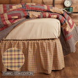 Millsboro 4PC Burgundy Bedding Set King (1 Quilt, 2 Shams, 1 Bedskirt)