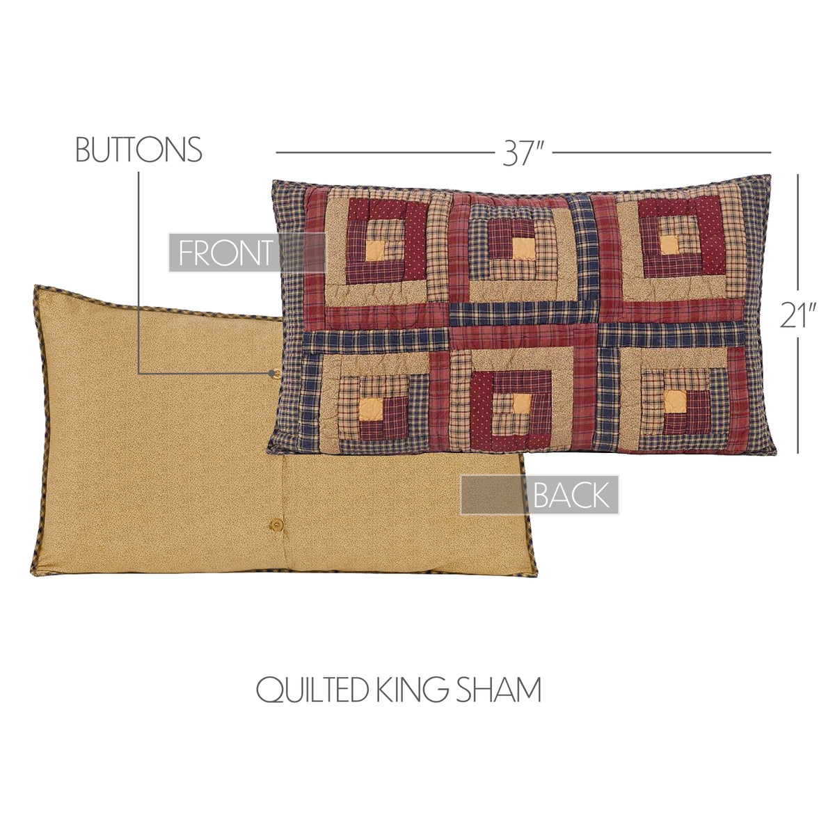 Millsboro 6PC Burgundy Bedding Set Luxury King (1 Quilt, 2 Shams, 2 Pillowcases, 1 Bedskirt)