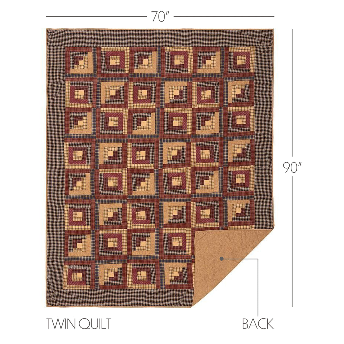 Millsboro 6PC Burgundy Bedding Set Twin (1 Quilt, 2 Shams, 2 Pillowcases, 1 Bedskirt)