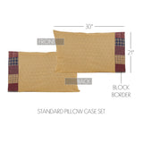 Millsboro 6PC Burgundy Bedding Set Twin (1 Quilt, 2 Shams, 2 Pillowcases, 1 Bedskirt)