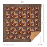 Millsboro 8PC Burgundy Bedding Set Twin (1 Quilt, 2 Shams, 2 Pillowcases, 1 Bedskirt, 2 Euros)