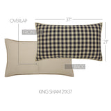 My Country 6PC Navy Bedding Set King (1 Quilt, 2 Shams, 2 Pillowcases, 1 Bedskirt)