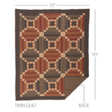 Maisie 8PC Natural Bedding Set Twin (1 Quilt, 2 Shams, 2 Pillowcases, 1 Bedskirt, 2 Euros)