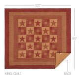 Ninepatch Star 5 Piece Quilt Set