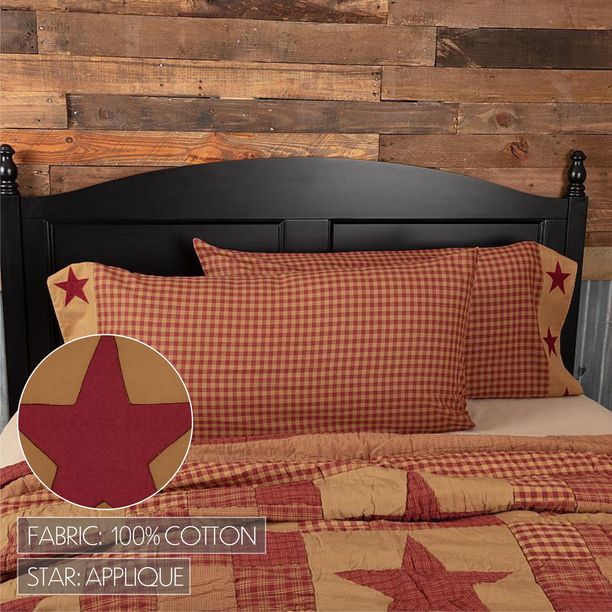 Ninepatch Star 5 Piece Quilt Set