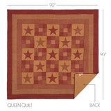 Ninepatch Star 5 Piece Quilt Set