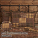 Prescott 6PC Russet Bedding Set Queen (1 Quilt, 2 Shams, 2 Pillowcases, 1 Bedskirt)