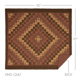 Prescott 8PC Russet Bedding Set King (1 Quilt, 2 Shams, 2 Pillowcases, 1 Bedskirt, 2 Euros)