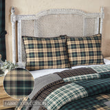 Pine Grove 6PC Pine Green Bedding Set Twin (1 Quilt, 2 Shams, 2 Pillowcases, 1 Bedskirt)