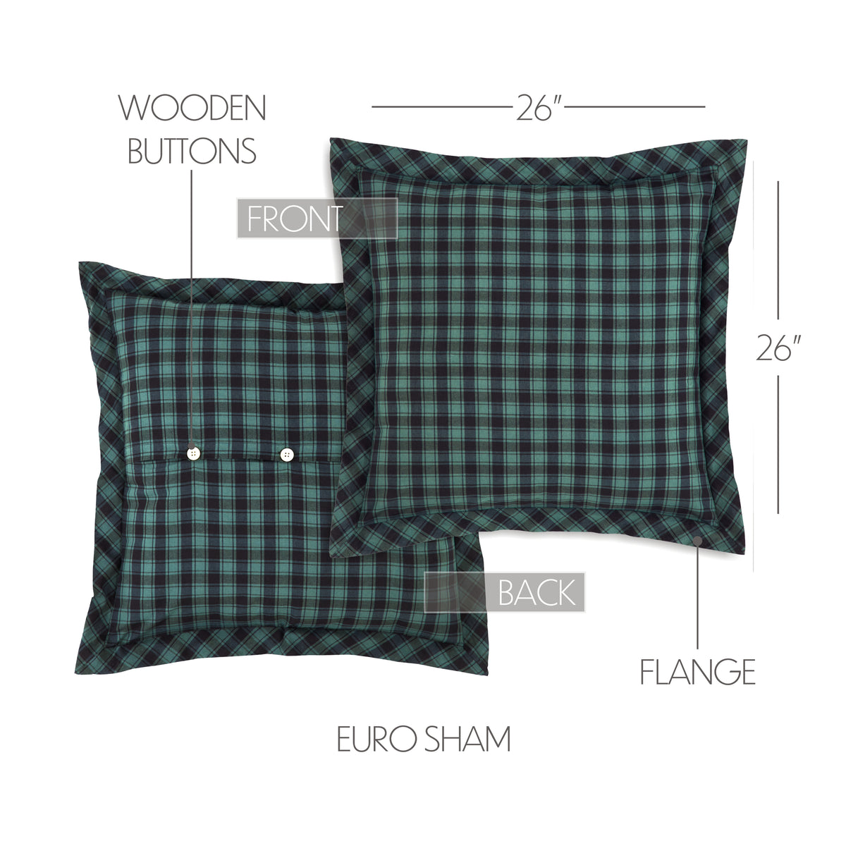 Pine Grove 8PC Pine Green Bedding Set Twin (1 Quilt, 2 Shams, 2 Pillowcases, 1 Bedskirt, 2 Euros)