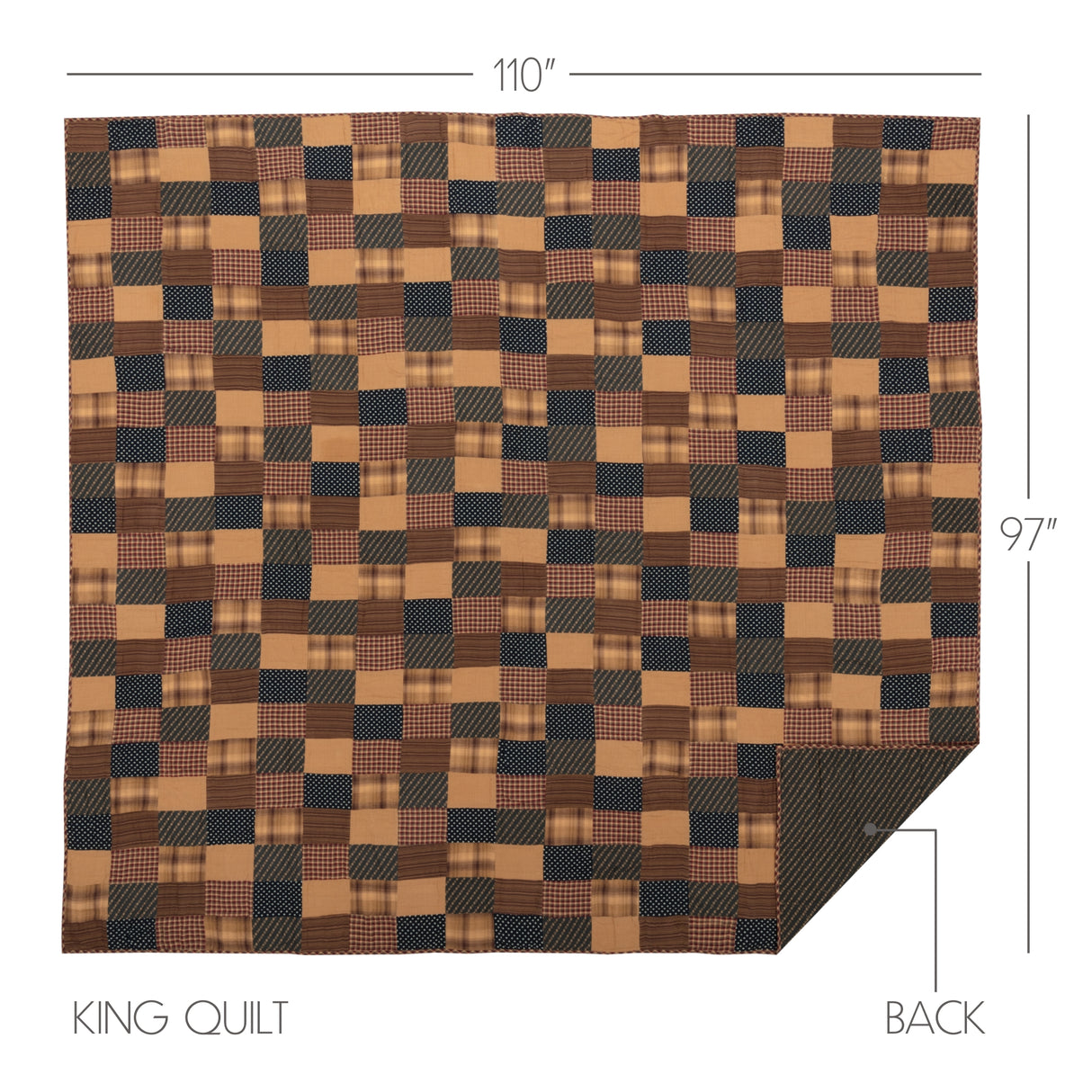 Patriotic Patch 4 Piece Quilt Set