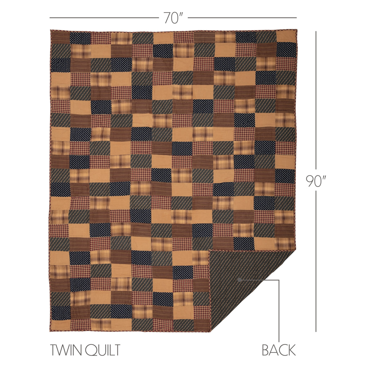 Patriotic Patch 5 Piece Quilt Set
