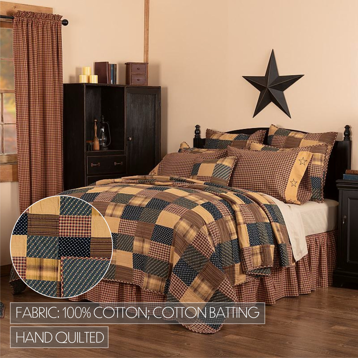 Patriotic Patch 5 Piece Quilt Set