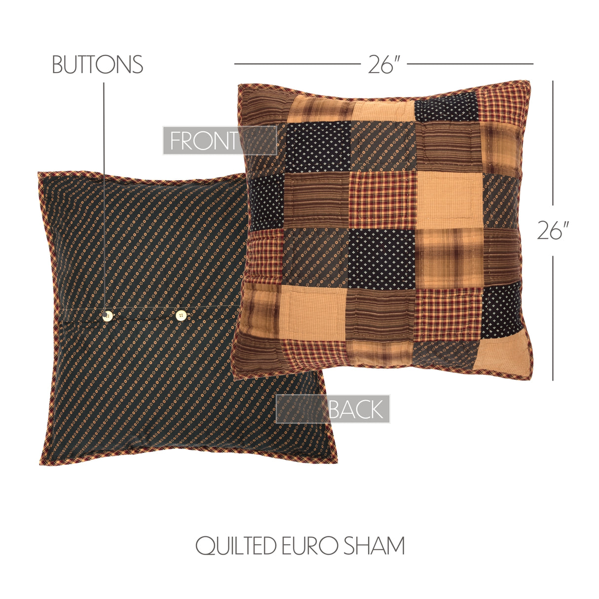 Patriotic Patch 8 Piece Quilt Set