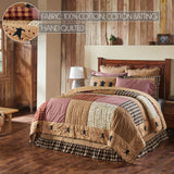 Pip Vinestar 5PC Burgundy Bedding Set Queen (1 Quilt, 2 Shams, 2 Pillowcases)